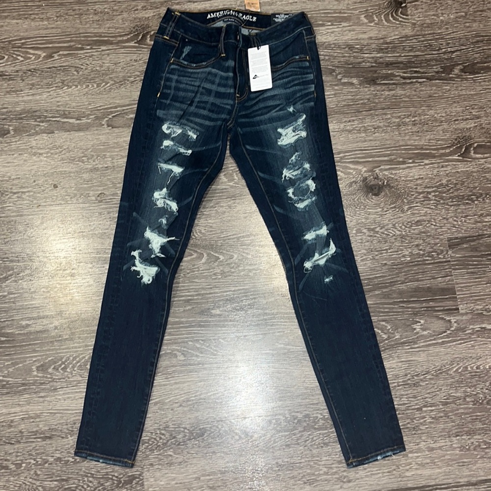 Distressed American Eagle jeans